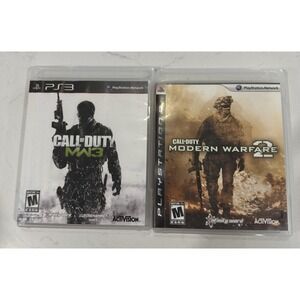 Sony Playstation 3 PS3 Call of Duty Modern Warfare 2 and Modern Warfare 3 EUC
